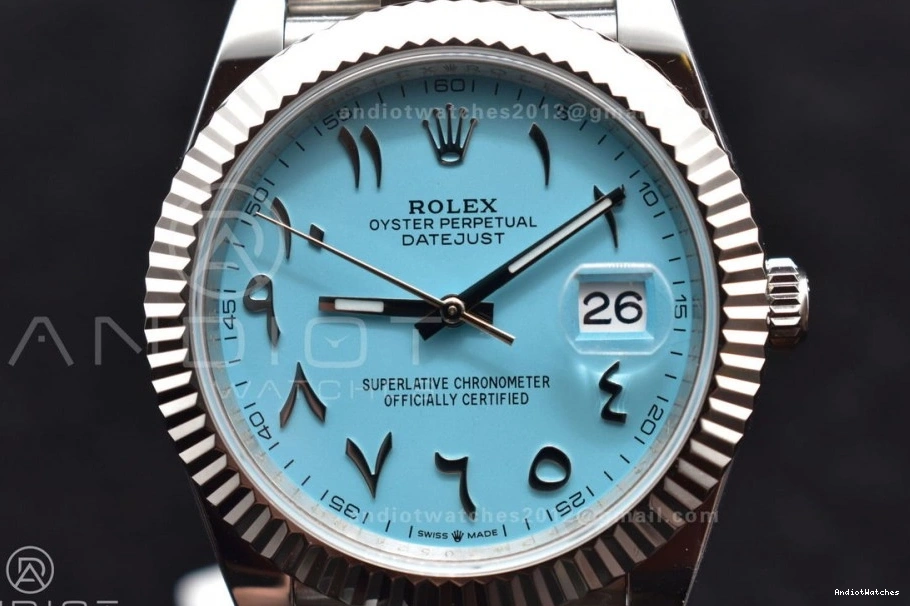 Bracelet Jubilee on 1:1 636 Blue Edition Dial SA 904L Arabic Tiffany Marker 41 Best 126334 DateJust DIWF Casual Steel 0904
